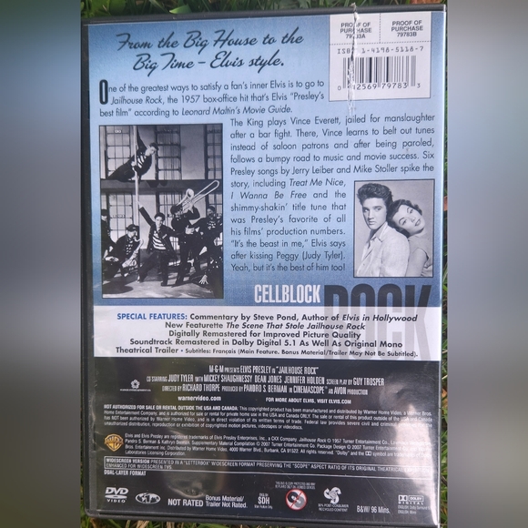 "JAILHOUSE ROCK" ELVIS DVD - Picture 2 of 3
